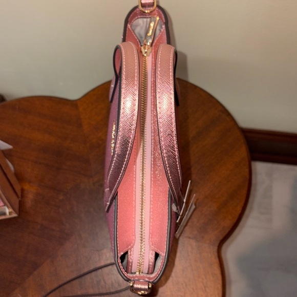 Kate Spade  Glitter mini tote  wristlet
Card holder  Mitten Pink 3 piece set NWT - Picture 14 of 17